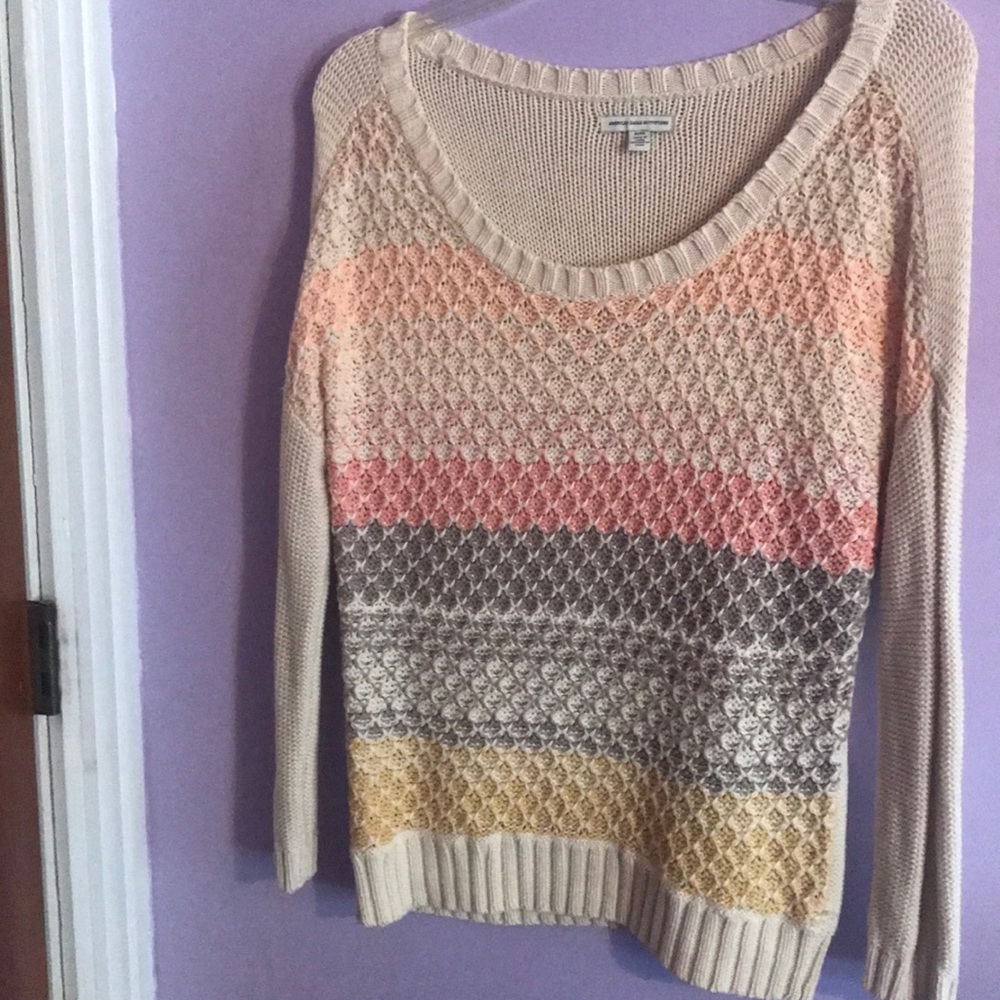 Multicolored American eagle sweater